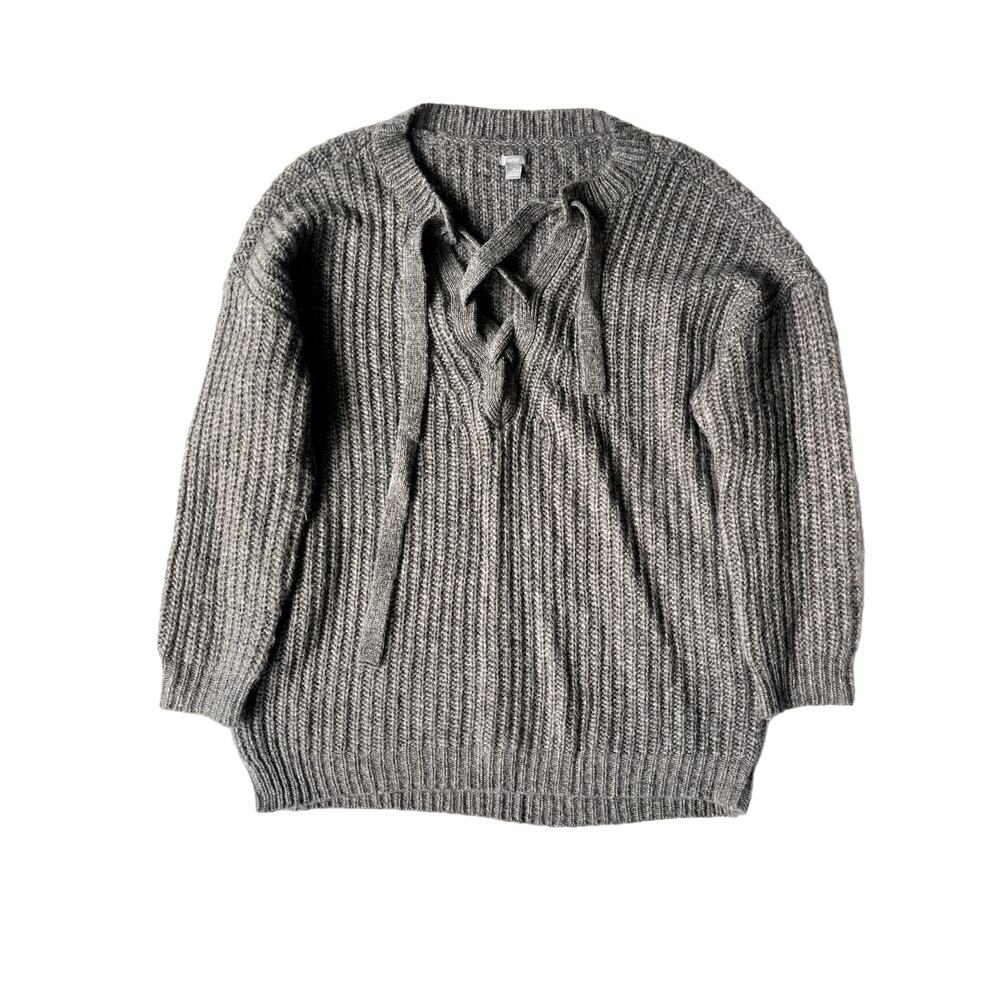 Aerie Comfy Cozy lace Up Sweater Size XL